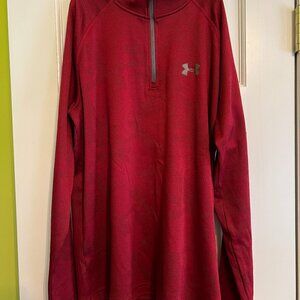 Under Armour Red Loose Quarter Zip HeatGear